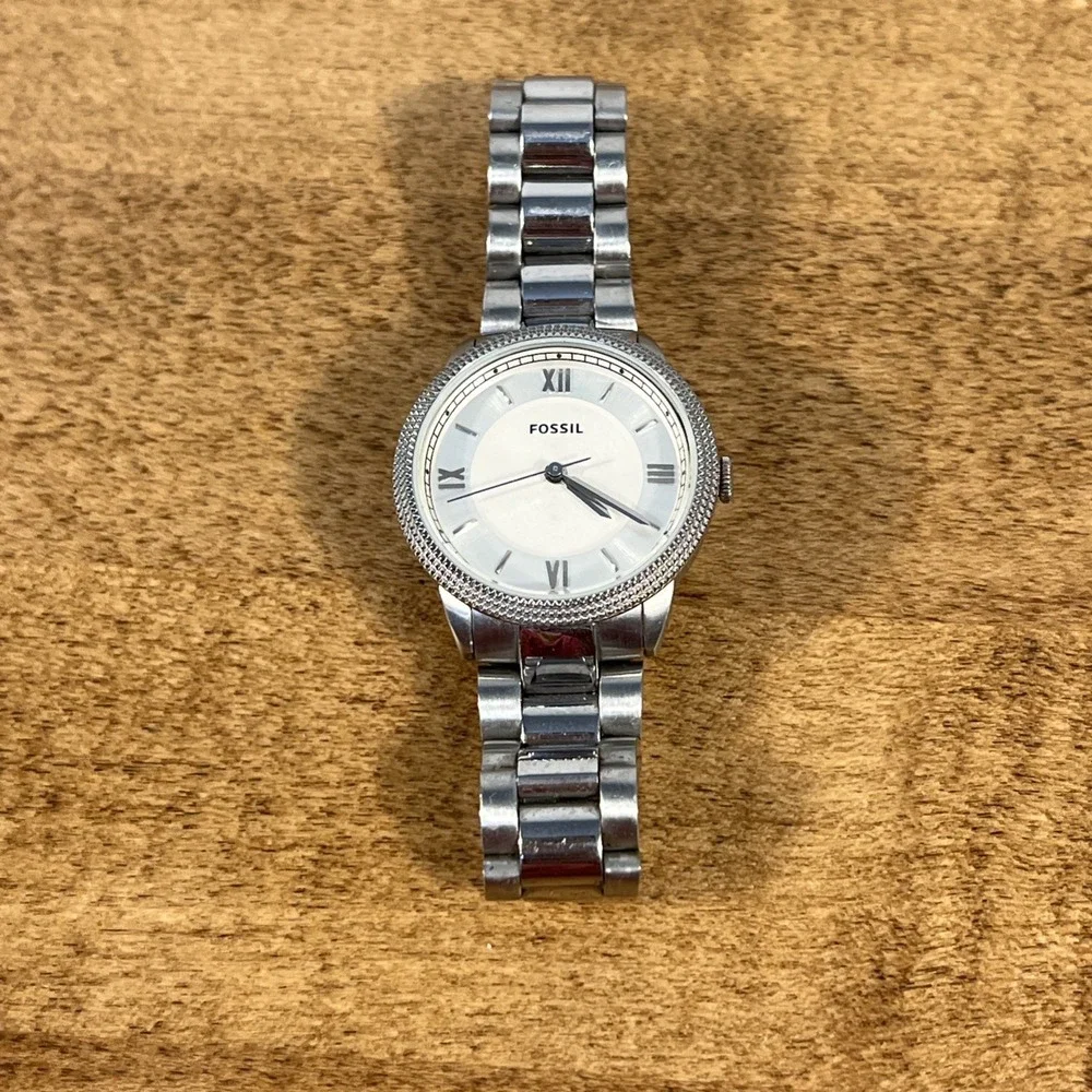 Lot Of 2 Fossil Stella ES3098 & Sydney ES-3069 Women's Stainless Steel Watch Lot
